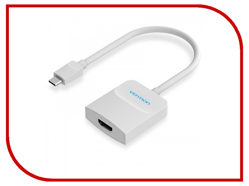  Vention USB Type C M - HDMI F White CGEWB