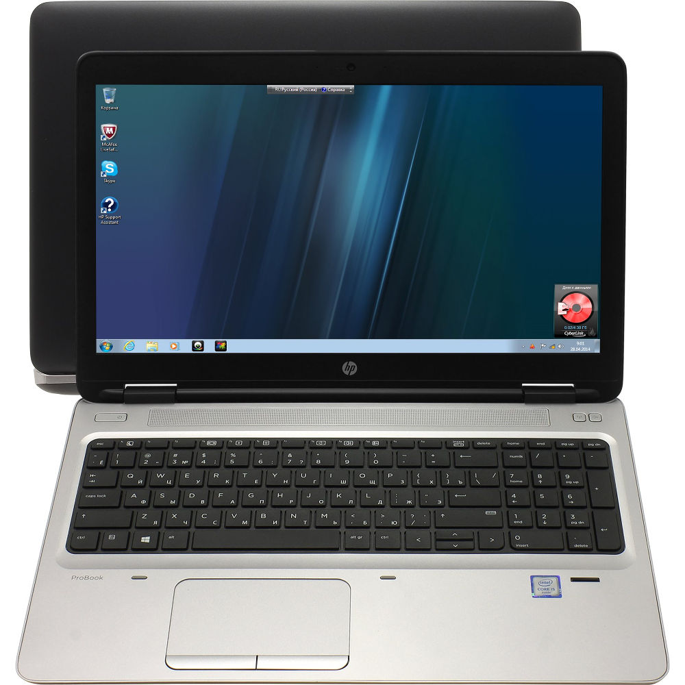 Ноутбук HP ProBook 650 G2 Y3B05EA (Intel Core i5-6200U 2.3 GHz/4096Mb/500Gb/DVD-RW/Intel HD Graphics/Wi-Fi/Bluetooth/Cam/15.6/1366x768/Windows 7 64-bit) Hewlett Packard