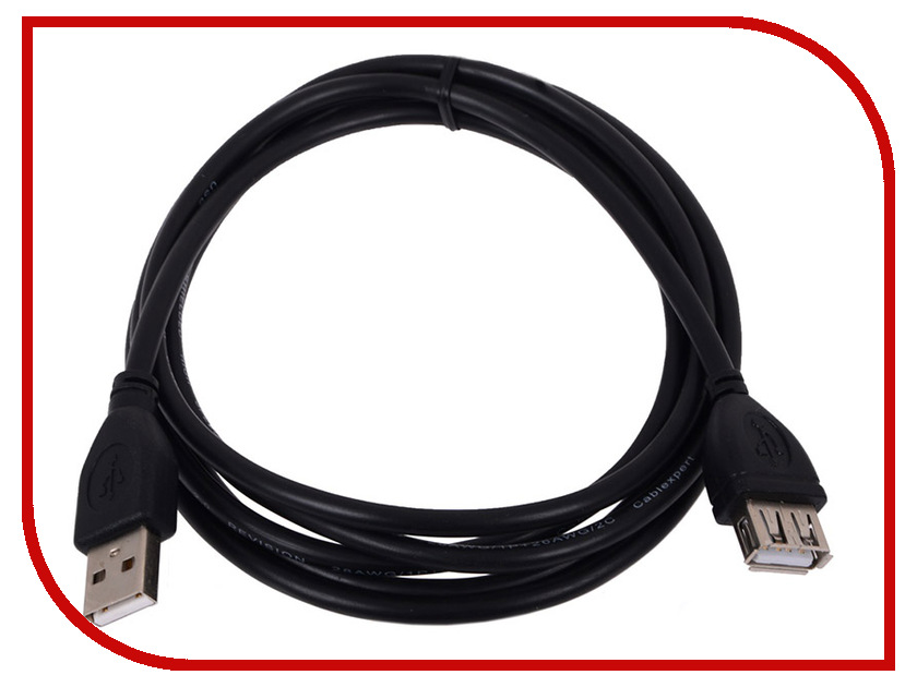  Gembird USB 2.0 AM / AF 1.8m Black CC-USB2-AMAF-6B