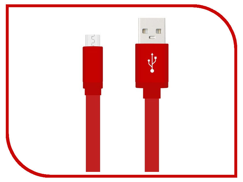  Krutoff USB - MicroUSB 1m Red 14261