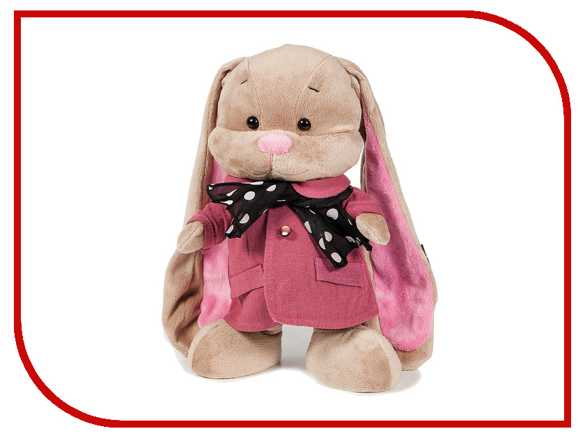 фото Игрушка антистресс Jack and Lin Зайка Лин в Розовом Пальто Со Стильным Шарфом JL-004ST-25
