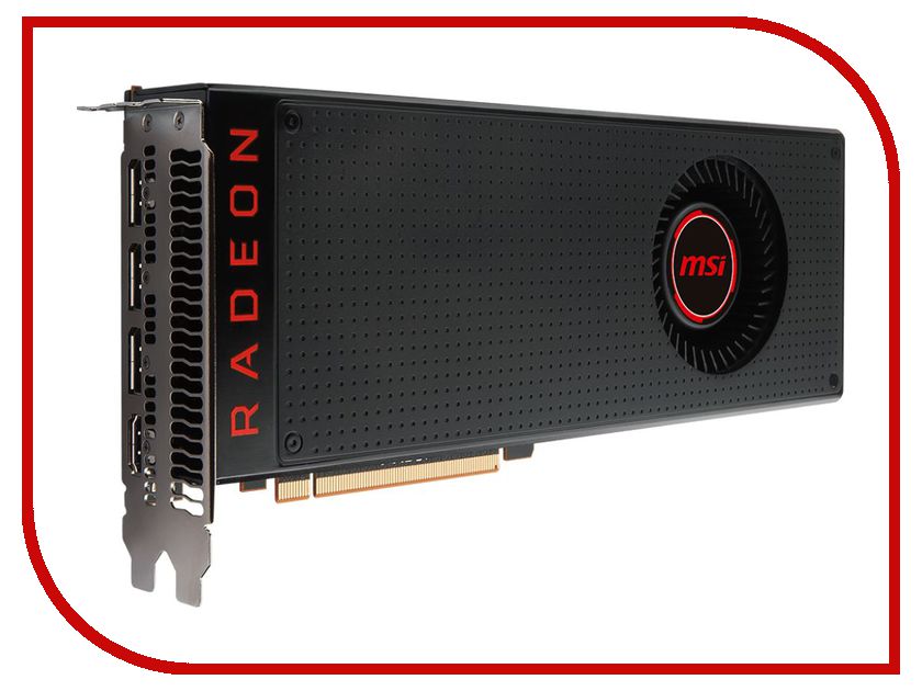  MSI RX Vega 64 1247hz PCI-E 3.0 8192Mb 945Mhz 2048 bit 3xDP HDMI HDCP RX VEGA 64 8G