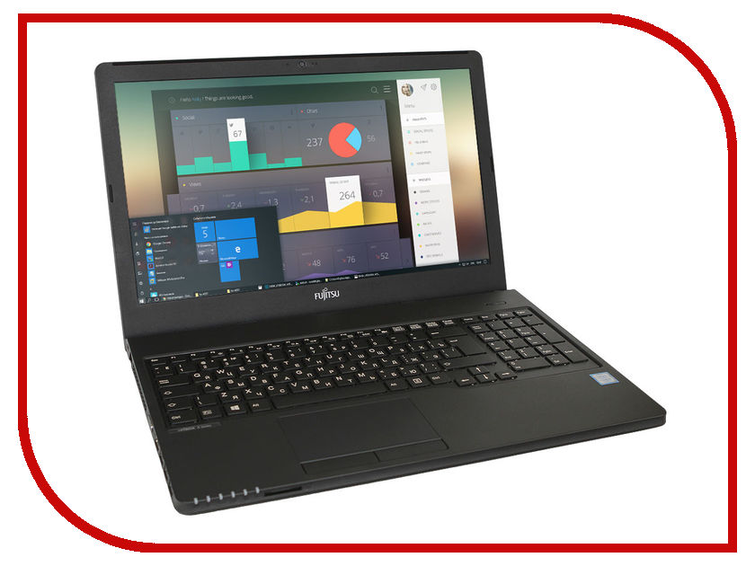  Fujitsu LifeBook A555 A5550M0016RU (Intel Core i3-5005U 2.0 GHz / 4096Mb / 500Gb / DVD-RW / Intel HD Graphics / Wi-Fi / Bluetooth / Cam / 15.6 / 1366x768 / Windows 10 64-bit)