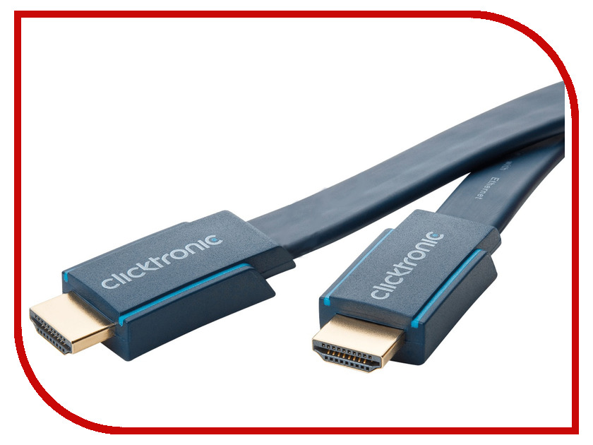 Аксессуар ClickTronic HDMI Ethernet Casual HD/4K/3D-TV 2m 70314