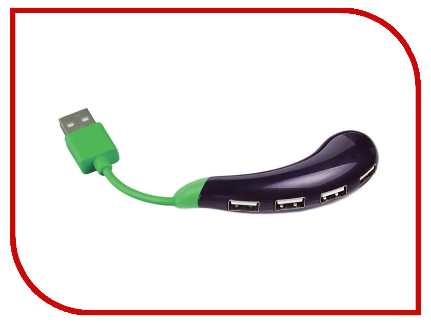 USB Iconik USB 4 ports HUB-EGGPLT-4