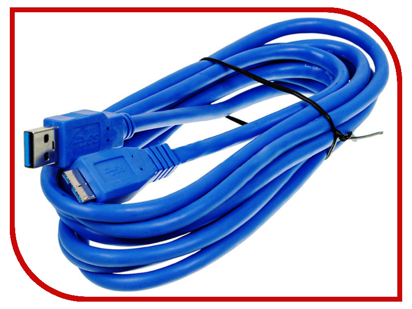  Ningbo USB - USB 3m Blue USB3.0-MicroA-B-3mBR