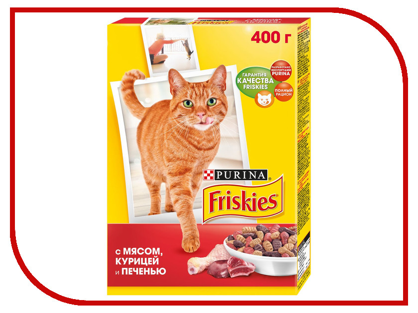 Корм Friskies Adult Мясо Курица - печень 400g для кошек 12152612