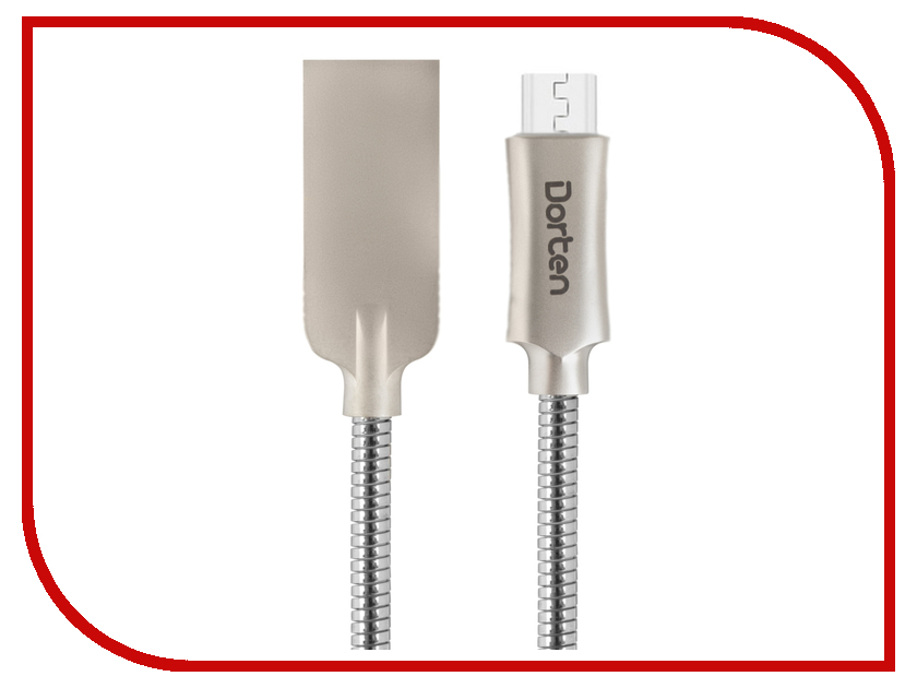 Аксессуар Dorten Steel micro-USB to USB Silver DN128401