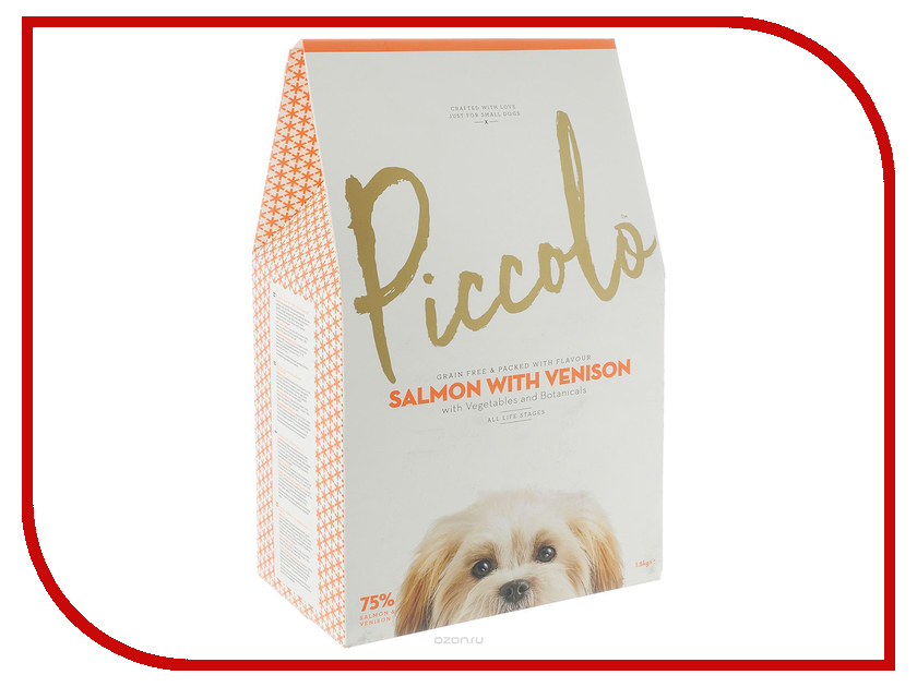 Корм Piccolo GF Лосось с олениной 1.5kg для собак мелкой породы PSV1 100.305