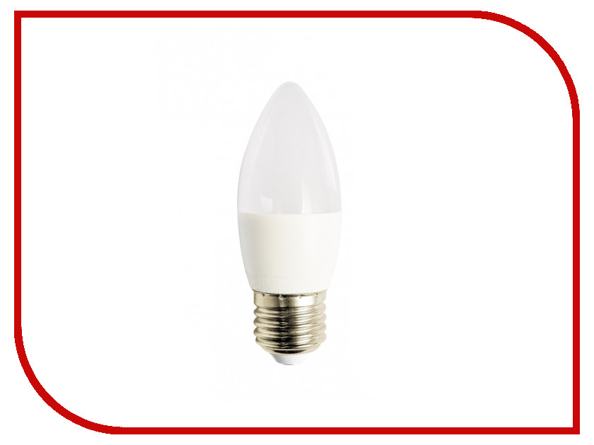 Лампочка Красная цена Свеча B35 E27 7W 4000K 590Lm Cold White