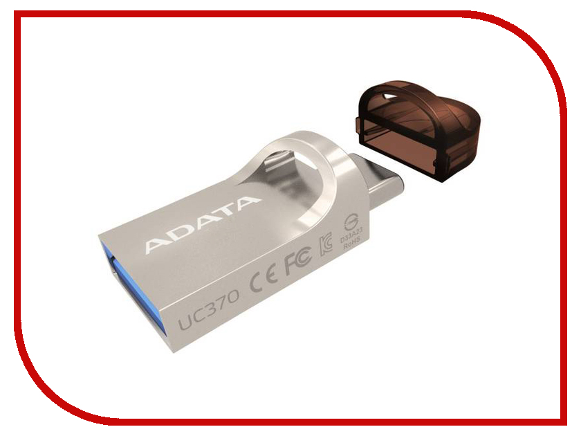 USB Flash Drive 16Gb - A-Data DashDrive UC370 OTG USB 3.1 / Type-C Gold AUC370-16G-RGD