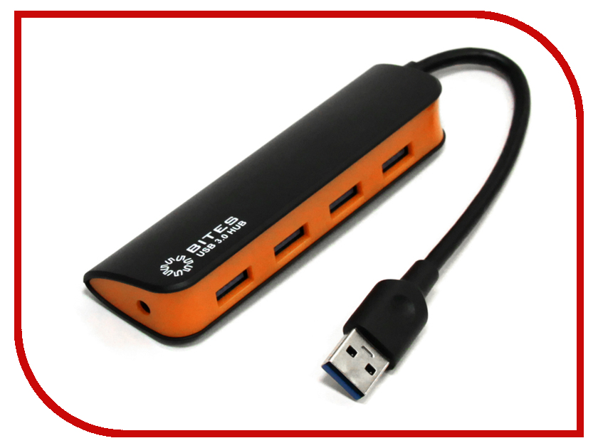  USB 5bites 4xUSB 3.0 - HB34-307BK Black