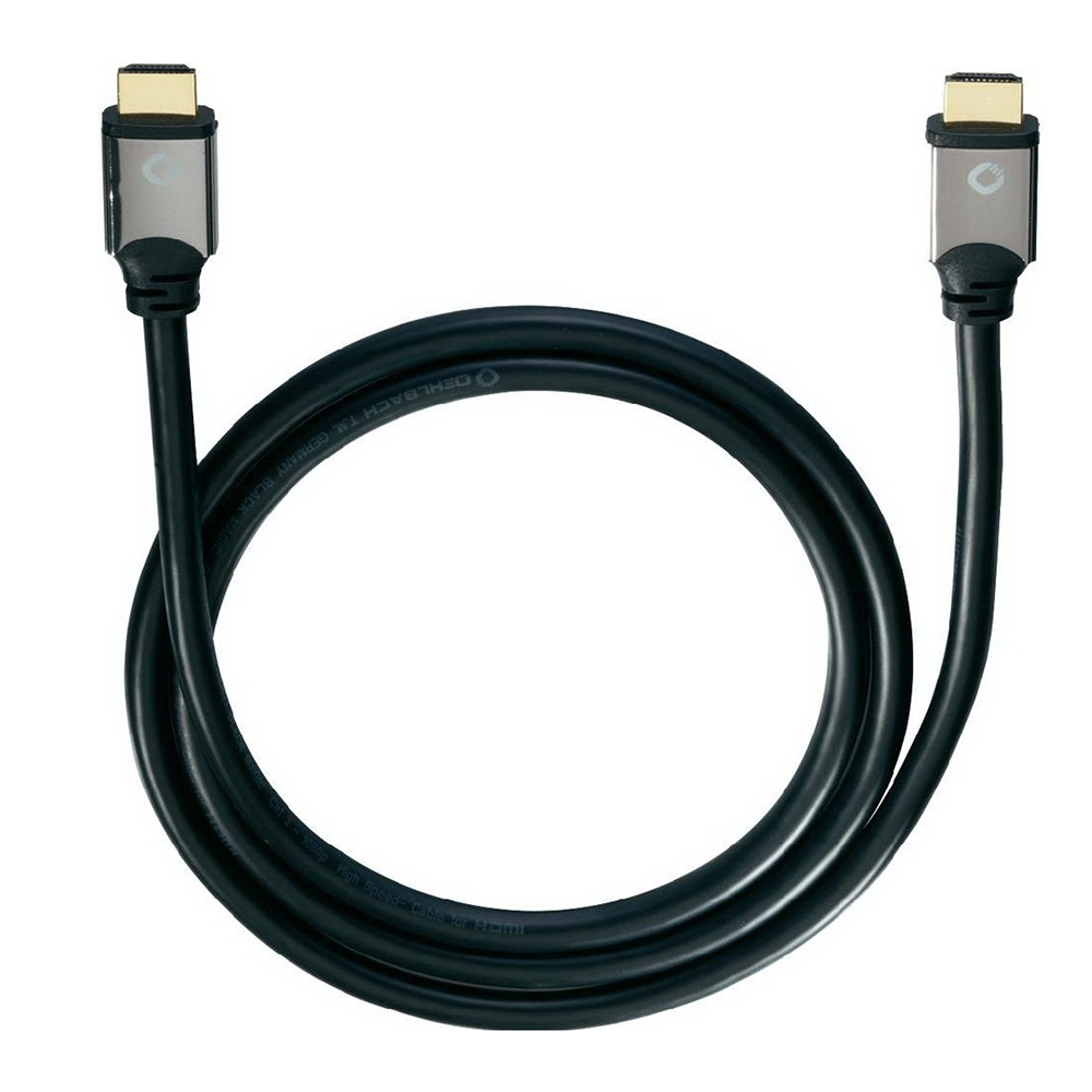 цена Аксессуар Oehlbach HDMI 1.2m Black 92451