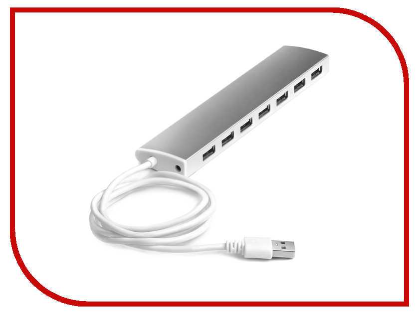  USB Greenconnect 7 ports 0.9m Silver GCR-UH217S