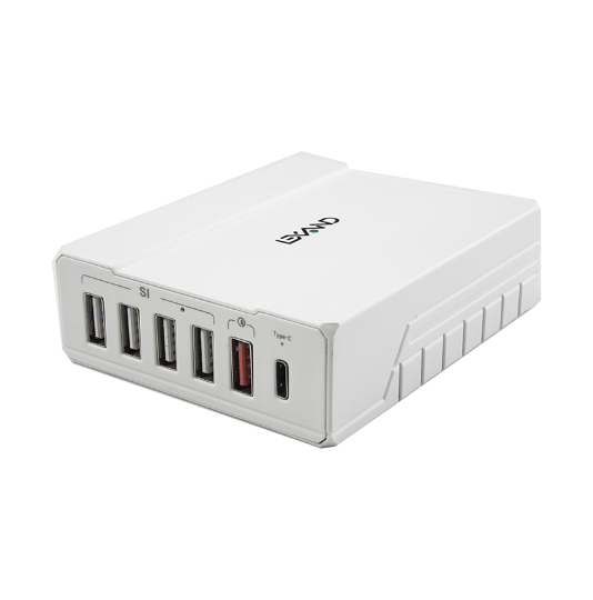 Зарядное устройство Lexand LP-6Q 6xUSB White