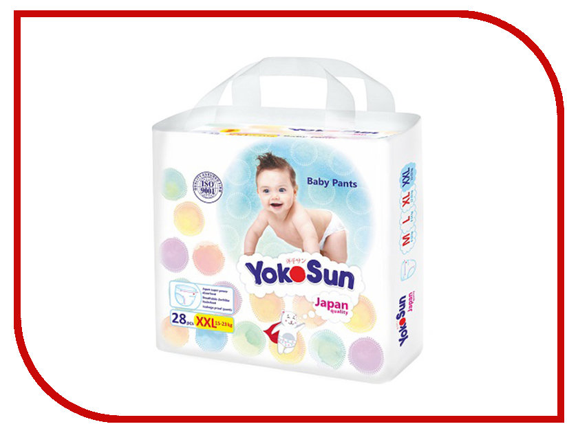 фото Подгузники YokoSun Трусики XXL 15-23кг 28шт