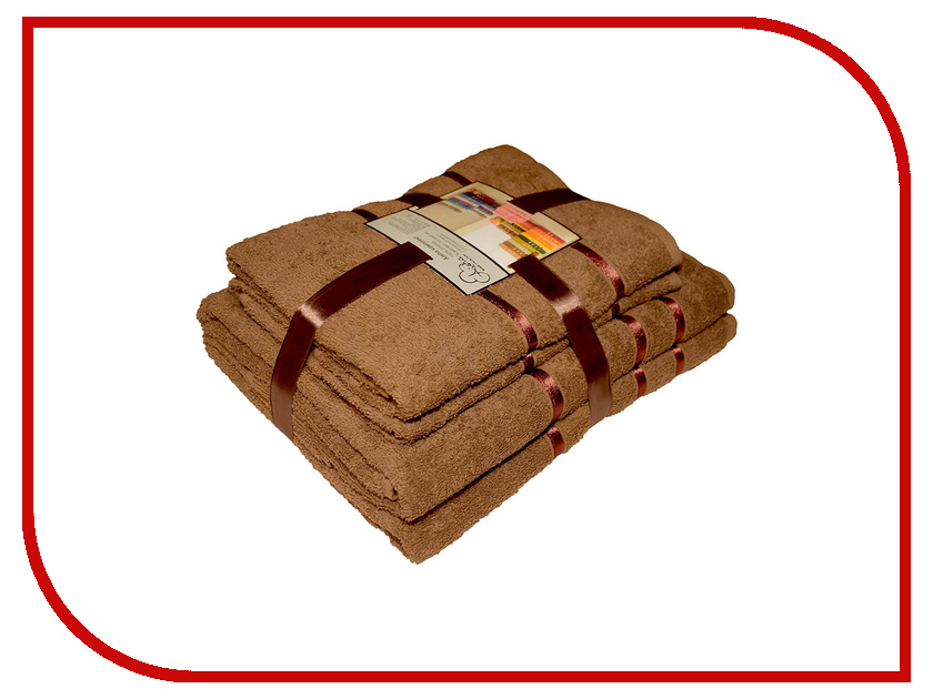 фото Полотенце Aisha Home НП-009 50x85/70x135 Brown 4шт