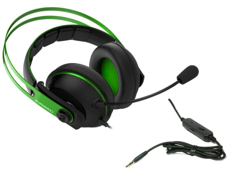 Гарнитура ASUS Cerberus V2 Green-Black 90yh018g-b1ua00