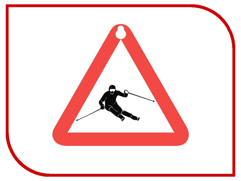 фото Аксессуар Sport-Sticker Лыжи - треугольная табличка на присоске