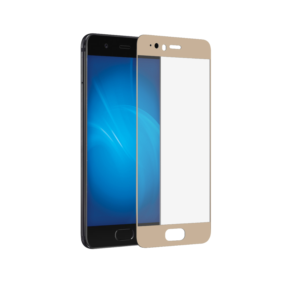 Аксессуар Защитное стекло Huawei P10 Plus Onext с рамкой Gold 41434