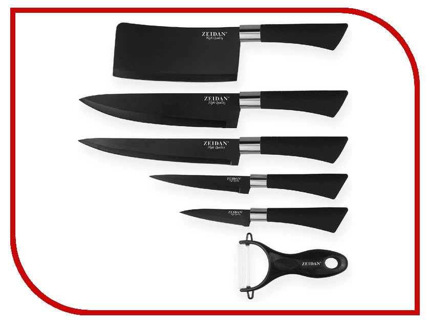 фото Набор ножей Zeidan Z-3087 Black