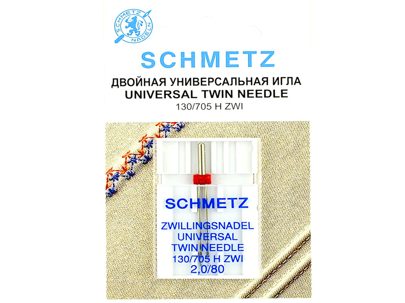 Двойная игла Schmetz NM80 NE1.6 130/705H ZWI