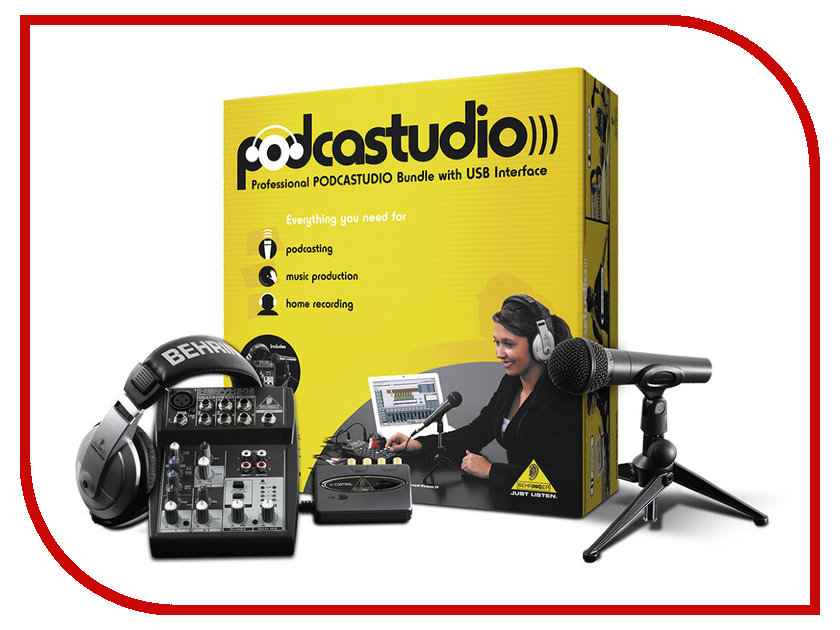 все цены на Комплект для звукозаписи Behringer PODCASTUDIO онлайн