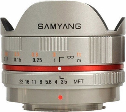 Samyang Объектив Samyang MF 7.5 mm F/3.5 Fish-eye UMC for Micro 4/3 Silver
