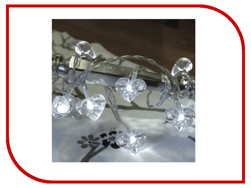 Гирлянда Star Trading Сердечки 1.9m White 726-10