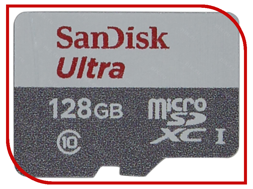 Карта памяти 128Gb - SanDisk Ultra - Micro SDXC Class 10 SDSQUNB-128G-GN3MN карта памяти micro sdxc 64gb class 10 sandisk sdsqunb 064g gn3mn