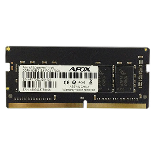 Модуль памяти AFOX DDR4 SO-DIMM 2133MHz PC4-17000 - 8Gb AFSD48VH1P