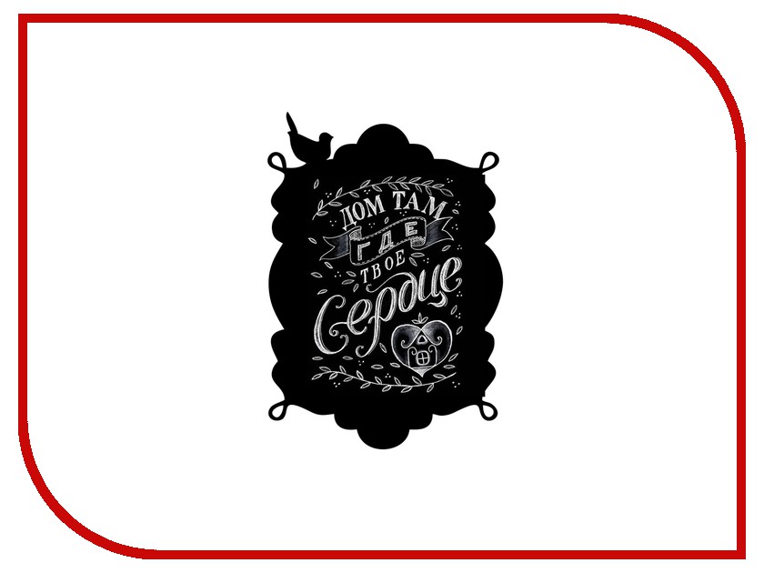 фото Меловая доска Мел посмел Рама с птицей М13