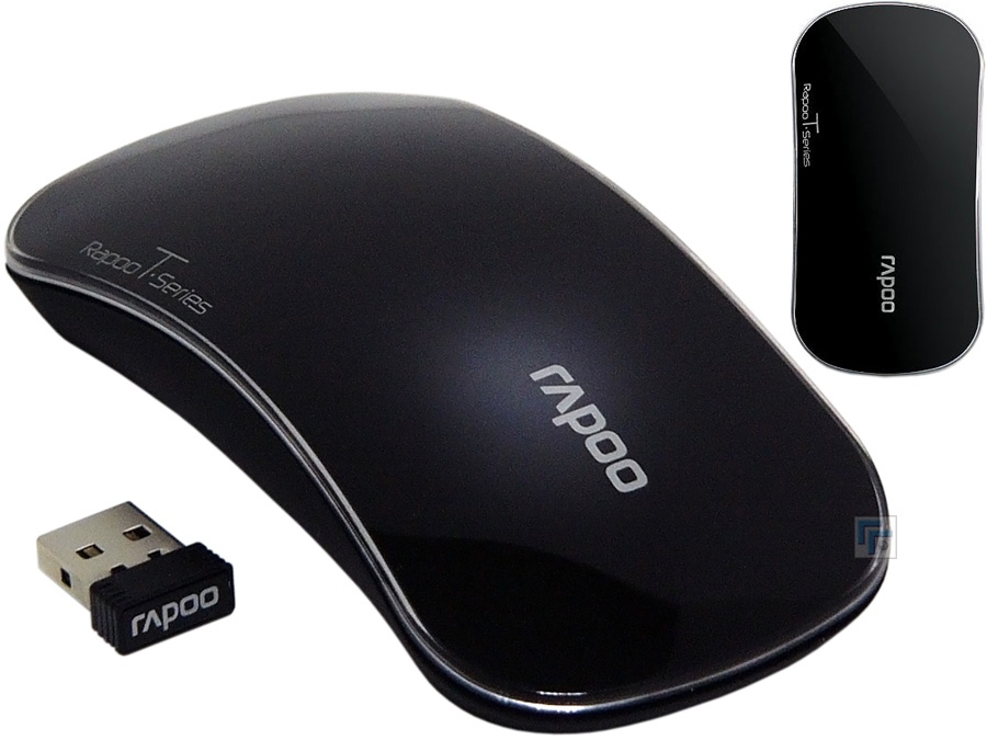 Rapoo Мышь беспроводная Rapoo T6 Touch Black USB
