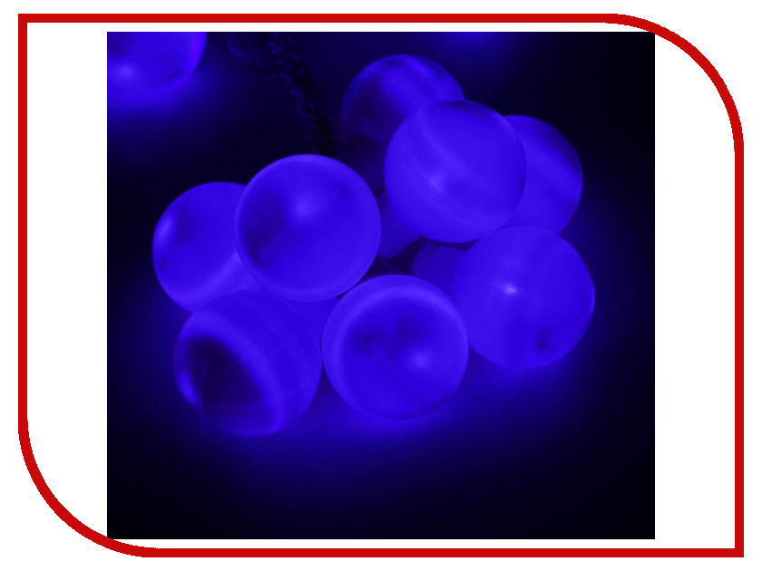 фото Гирлянда Luazon Метраж Большие шарики 6m LED-20-220V Blue 186615