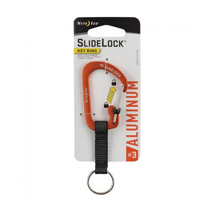 

Карабин Nite Ize SlideLock Key Ring CSLAW3-19-R6 Orange, CSLAW3-19-R6