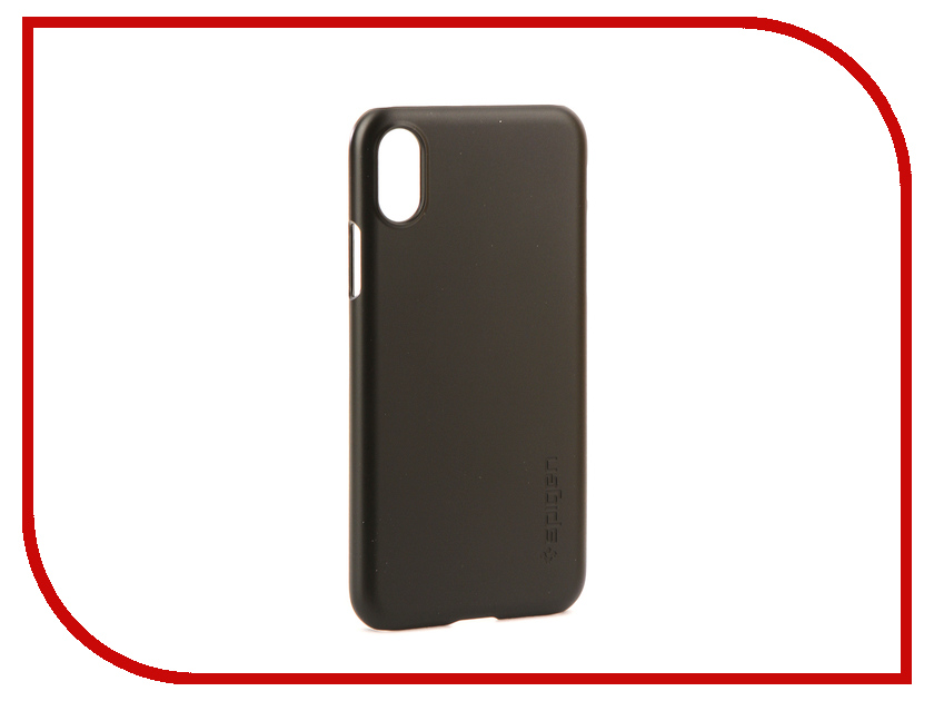 фото Аксессуар Чехол Spigen Case Thin Fit для APPLE iPhone X Matte Black 057CS22108