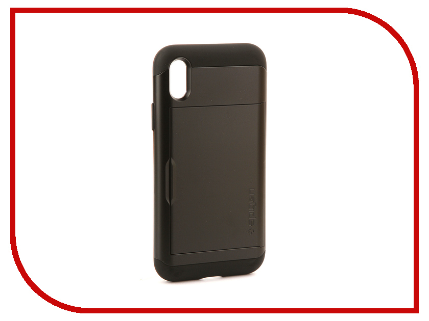 фото Аксессуар Чехол Spigen Slim Armor CS для APPLE iPhone X Black 057CS22155