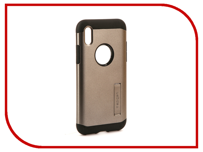 фото Аксессуар Чехол Spigen Slim Armor для APPLE iPhone X Steel 057CS22135