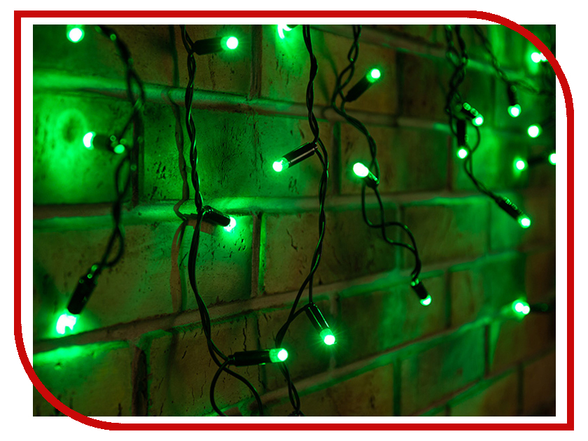 Гирлянда Neon-Night Айсикл 2.4x0.6m 88 LED Green 255-044