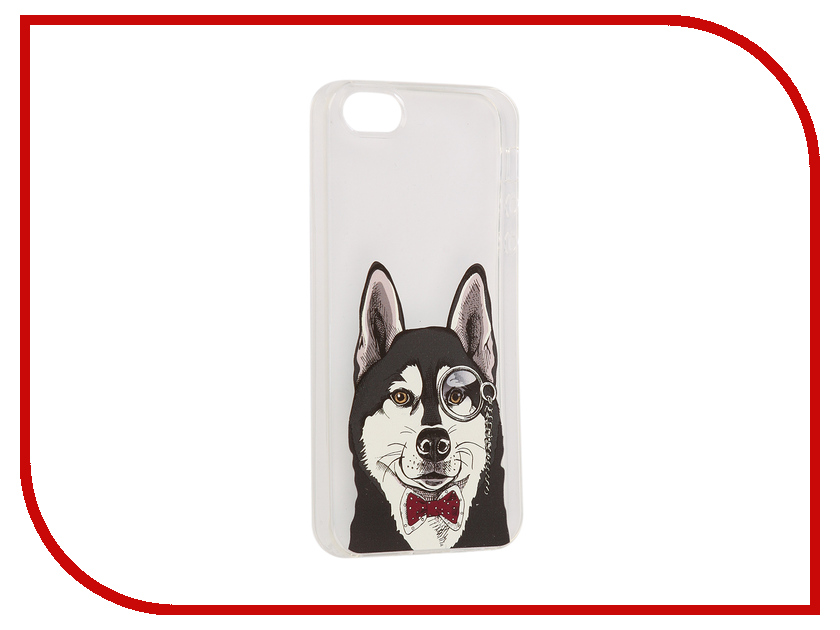 фото Аксессуар Чехол iPapai Питомцы Хаска Silicone для APPLE iPhone 5 /5S