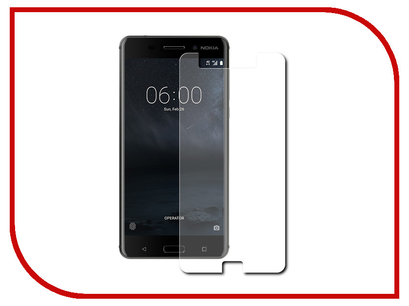 Аксессуар Защитное стекло Nokia 6 Red Line Tempered Glass Аксессуар Защитное стекло Nokia 6 Red Line Tempered Glass
