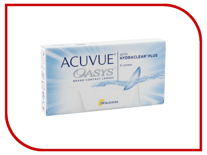 Контактные линзы Johnson & Johnson Acuvue Oasys with Hydraclear Plus (6 линз / 8.4 / -2.5), Acuvue Oasys with Hydraclear Plus
Контактные линзы Johnson & Johnson Acuvue Oasys with Hydraclear Plus (6 линз / 8.4 / -2.5), Acuvue Oasys with Hydraclear Plus
