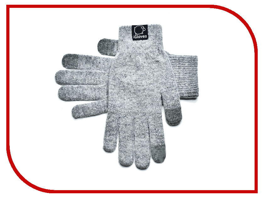 фото Теплые перчатки для сенсорных дисплеев iGloves B7 р.S Grey