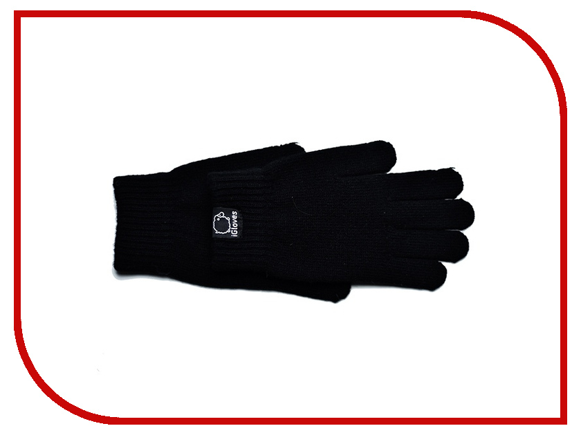 фото Теплые перчатки для сенсорных дисплеев iGloves B6 р.L-M Black