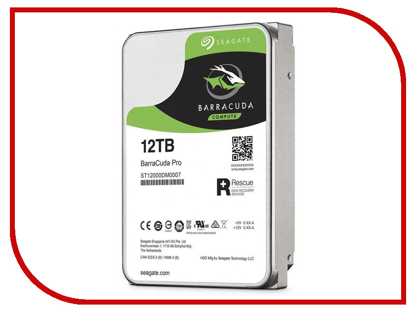 внутренние HDD/SSD ST12000DM0007 Жесткий диск 12Tb - Seagate Barracuda Pro ST12000DM0007