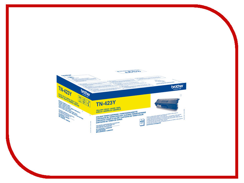 Картридж Brother TN-423Y Yellow для HL-L8260CDW/DCP-L8410CDW/MFC-L8690CDW TN423Y
Картридж Brother TN-423Y Yellow для HL-L8260CDW/DCP-L8410CDW/MFC-L8690CDW TN423Y