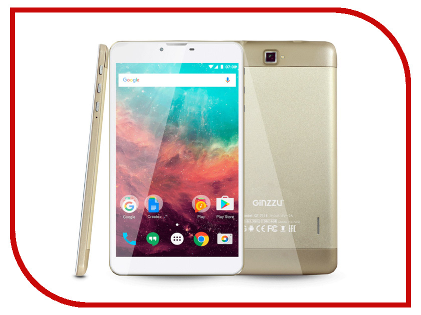 Планшет Ginzzu GT-7115 Gold (Spreadtrum SC9832 1.3 GHz/1024Mb/16Gb/GPS/4G/Cam/7.0/1280x800/Android)
Планшет Ginzzu GT-7115 Gold (Spreadtrum SC9832 1.3 GHz/1024Mb/16Gb/GPS/4G/Cam/7.0/1280x800/Android)
