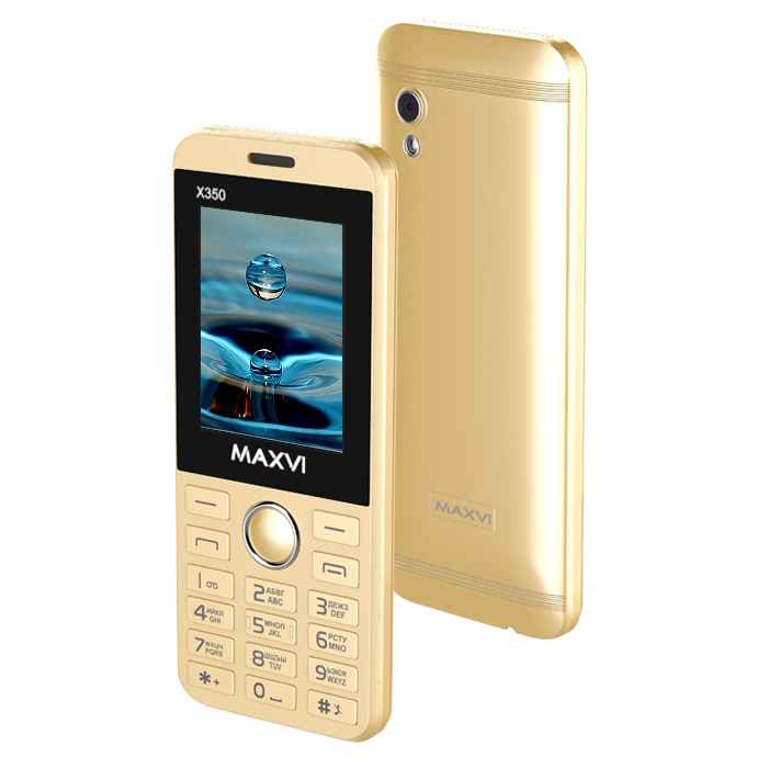 Сотовый телефон Maxvi X350 Metallic Gold