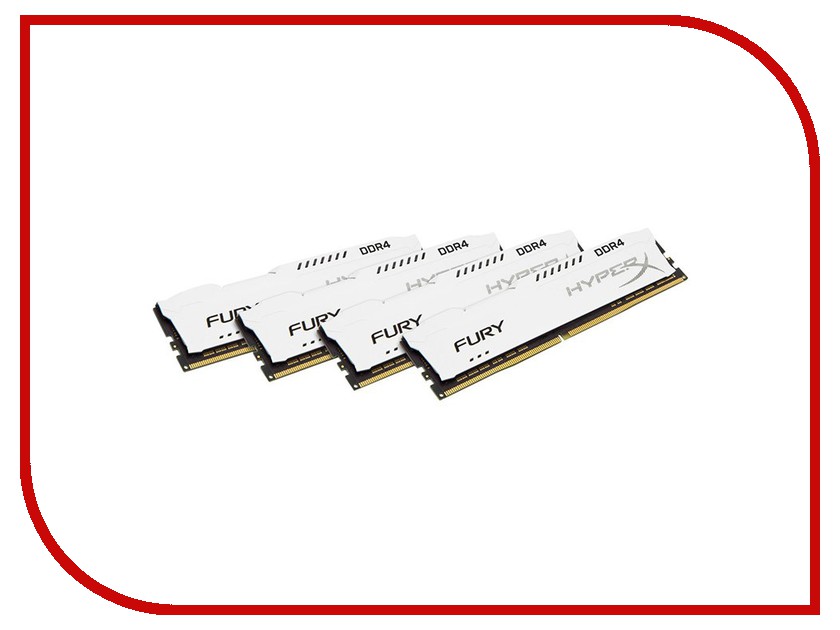 Модули памяти HX424C15FW2K4/32 Модуль памяти Kingston DDR4 DIMM 2400MHz PC4-19200 CL15 - 32Gb HX424C15FW2K4/32