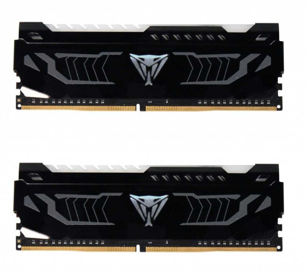 Модуль памяти Patriot Memory Viper LED DDR4 DIMM 3200Mhz PC4-25600 CL16 - 16Gb KIT (2x8Gb) PVLW416G320C6K Модуль памяти Patriot Memory Viper LED DDR4 DIMM 3200Mhz PC4-25600 CL16 - 16Gb KIT (2x8Gb) PVLW416G320C6K